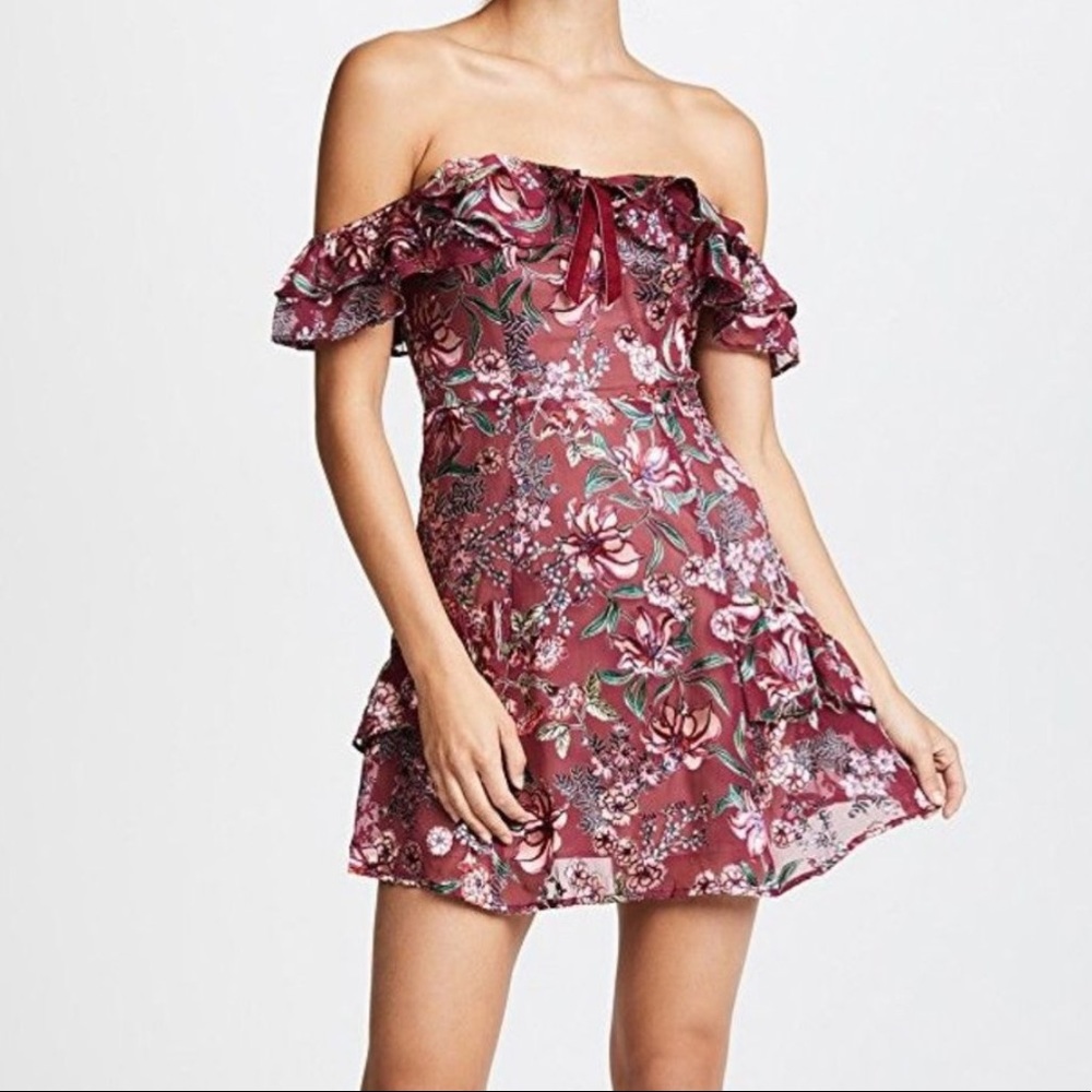 For Love And Lemons Flora Off The Shoulder Dress